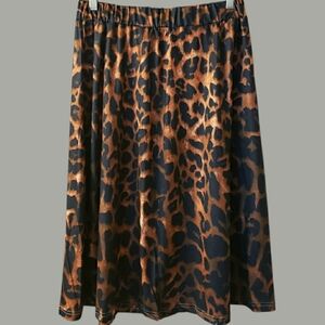 NEW! Leopard Print A-Line Skirt